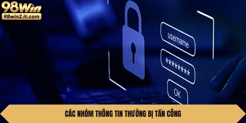 Các nhóm thông tin thường bị tấn công